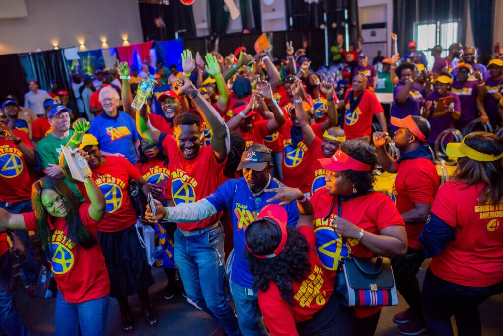 Corporate team bonding activities in Nigeria with employees enjoying fun team building event