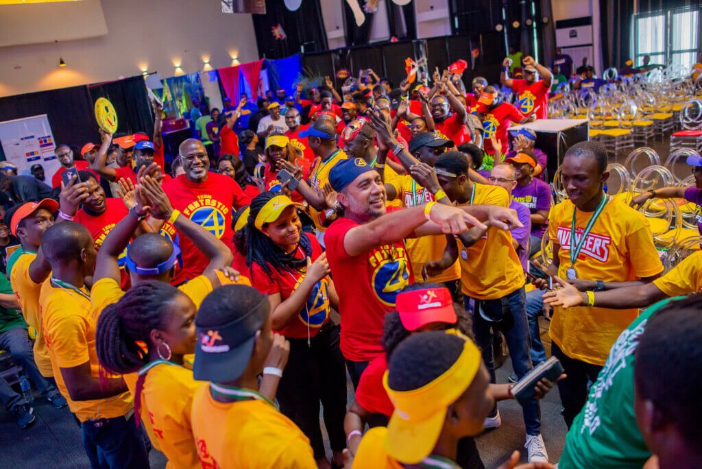 Corporate team bonding activities in Nigeria with employees enjoying fun team building event